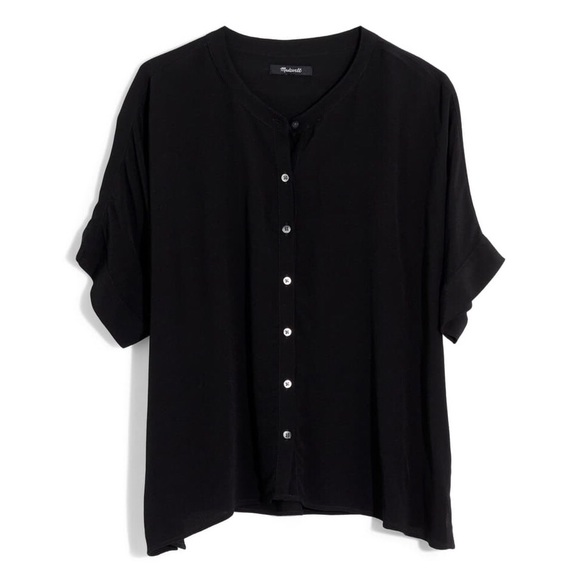 Madewell Tops - Madewell Black getaway oversized button-down shirt